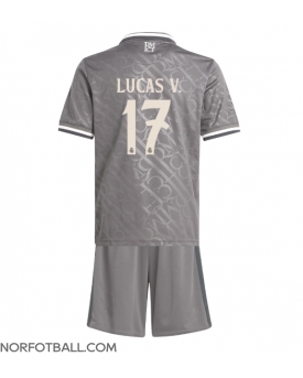 Billige Fotballdrakt Real Madrid Lucas Vazquez #17 Replika Tredjedraktsett Barn 2024-25 Kortermet (med bukser)